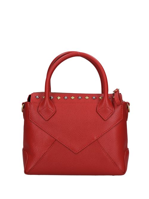 Borsa FRIVOLOUS SMALL in pelle e borchie LA CARRIE | 142P-LS-115-TBLROSSO